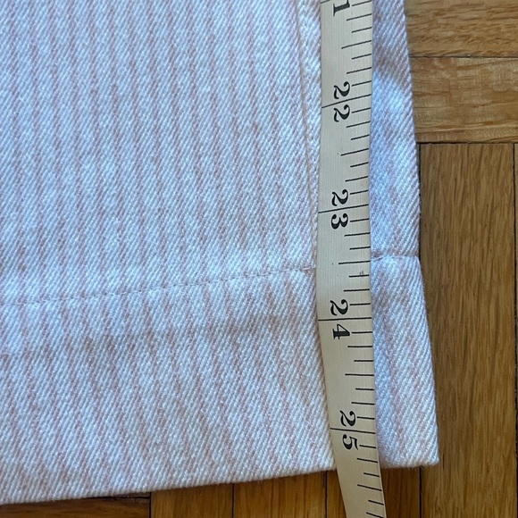 Polo Ralph Lauren Chino Pants Pink & White Striped Classic Fit Flat Front Sz 16 - Picture 7 of 8